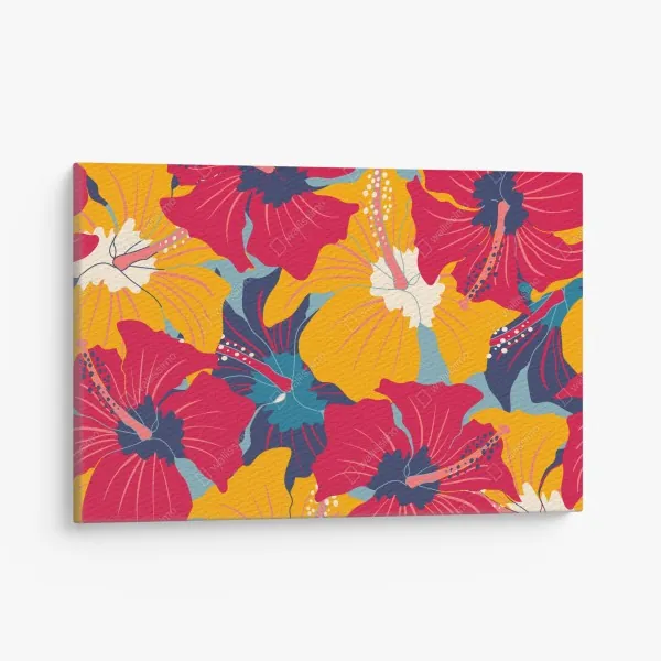 Leinwandbild sanfte blaue abstrakte blume nahaufnahme – Wallnifity®