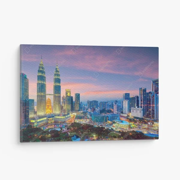Leinwandbild Thailand sawanne bei sonnenaufgang – Wallnifity®