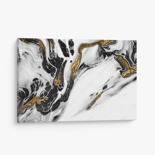 Leinwandbild ruhiger alpensee mit insel und kajak – Wallnifity®