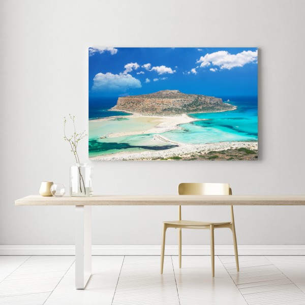 Leinwandbild Balos strand und türkislagune – Wallnifity®