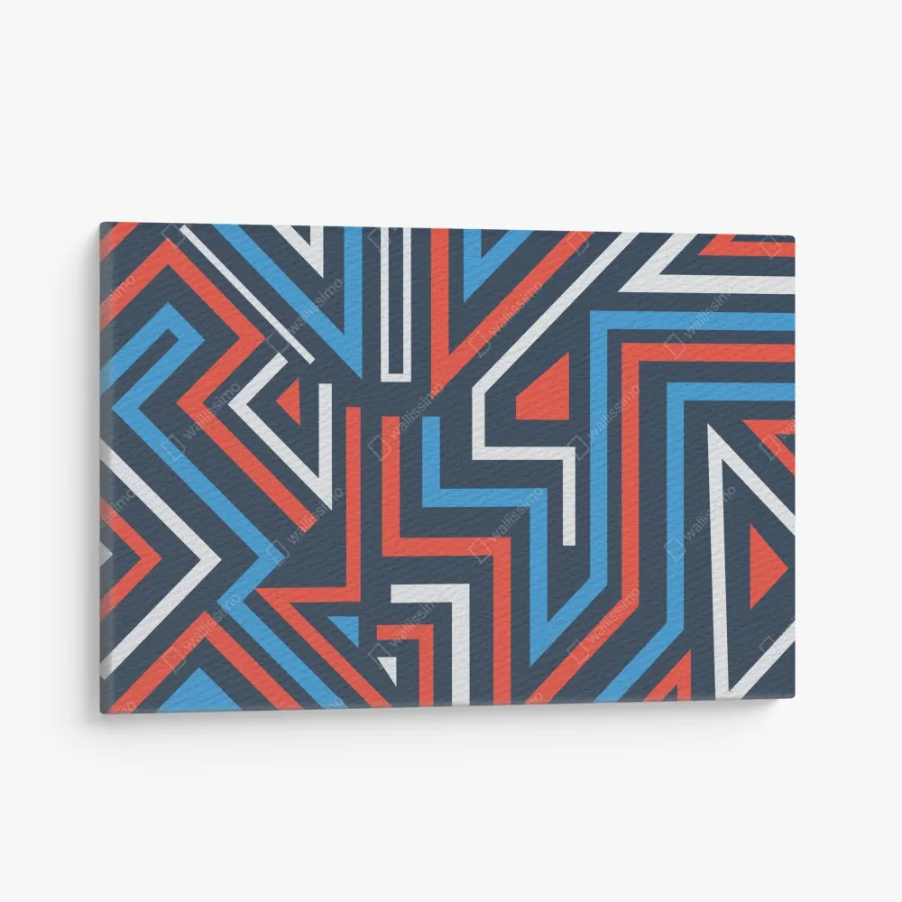 Leinwandbild fette geometrische linien – Wallnifity® Leinwandbild fette geometrische linien – Wallnifity®