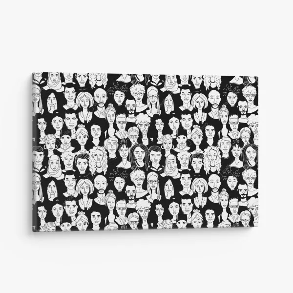 Leinwandbild ländliche straße in der Toskana durch grüne hügel – Wallnifity®