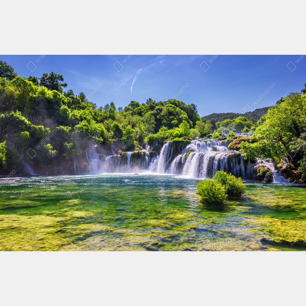 Leinwandbild Skradinski Buk wasserfall im Krka Nationalpark – Wallnifity® Leinwandbild Skradinski Buk wasserfall im Krka Nationalpark – Wallnifity®