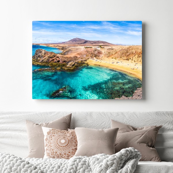 Leinwandbild türkisbucht bei Papagayo – Wallnifity® Leinwandbild türkisbucht bei Papagayo – Wallnifity®