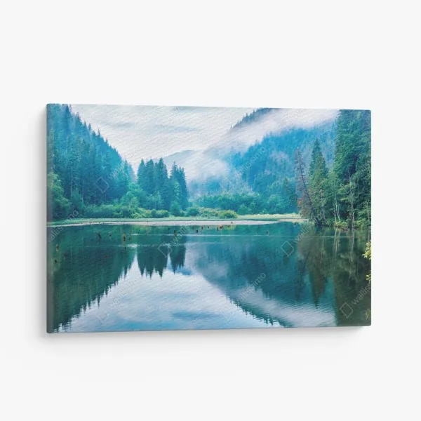 Leinwandbild nahtloses muster mit rock-symbolen – Wallnifity®