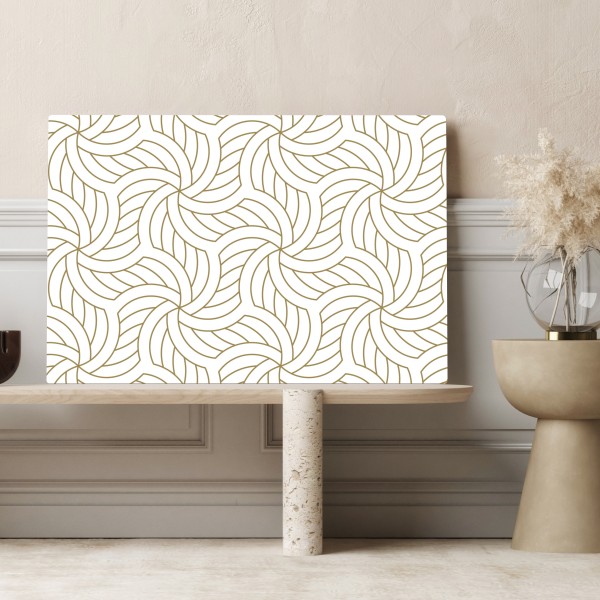 Leinwandbild goldenes geometrisches wirbelmuster – Wallnifity® Leinwandbild goldenes geometrisches wirbelmuster – Wallnifity®