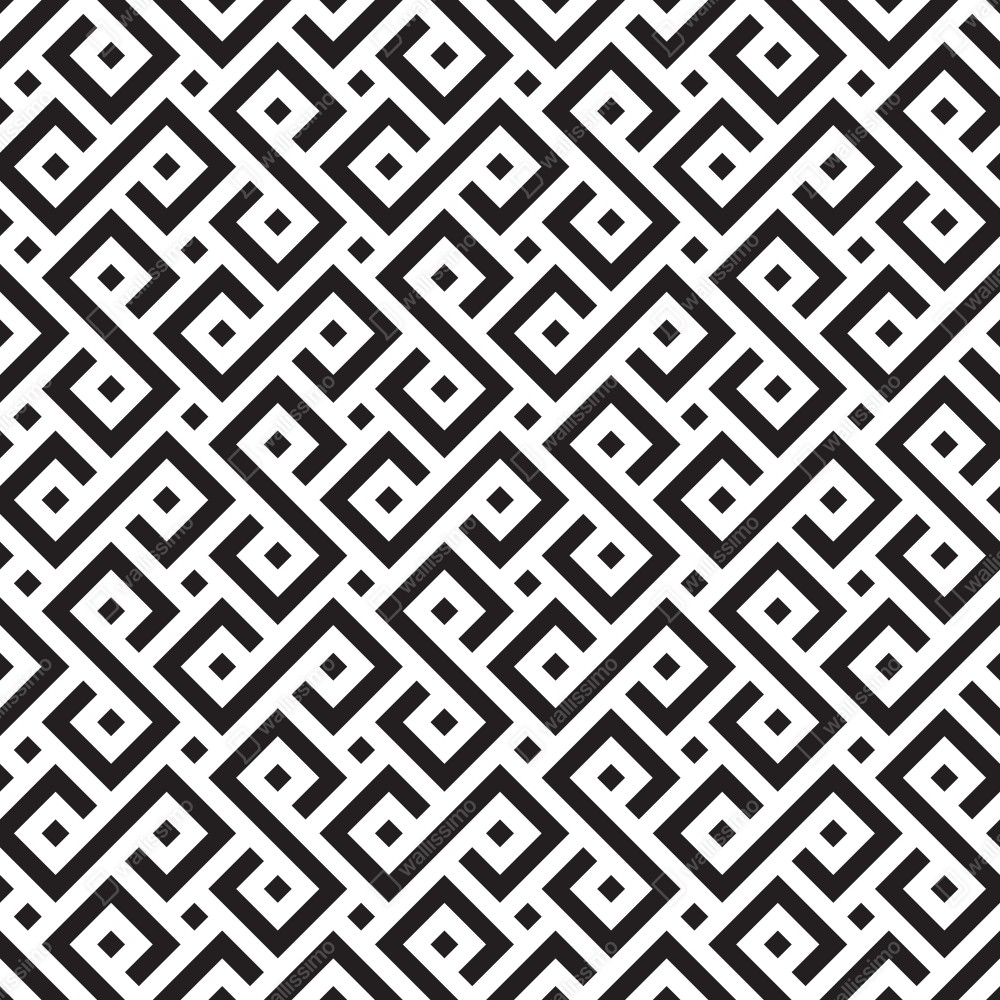 Leinwandbild zeitloses schwarz-weiß geometrisches muster – Wallnifity® Leinwandbild zeitloses schwarz-weiß geometrisches muster – Wallnifity®