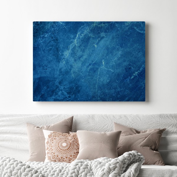 Leinwandbild tiefblaue marmortextur – Wallnifity® Leinwandbild tiefblaue marmortextur – Wallnifity®