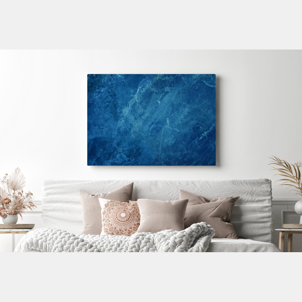 Leinwandbild tiefblaue marmortextur – Wallnifity® Leinwandbild tiefblaue marmortextur – Wallnifity®