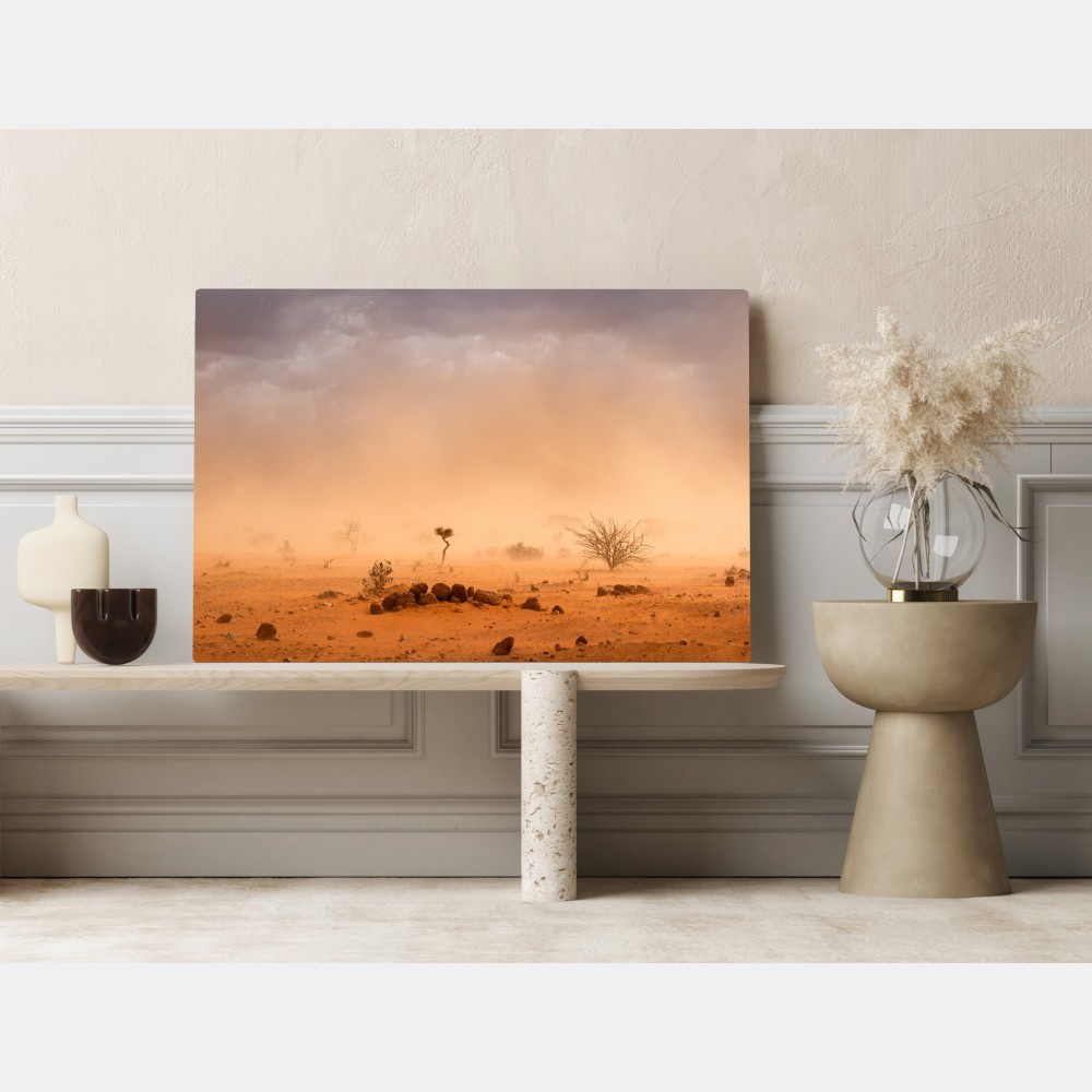 Leinwandbild sandsturm über Dollo Ado, Äthiopien – Wallnifity® Leinwandbild sandsturm über Dollo Ado, Äthiopien – Wallnifity®