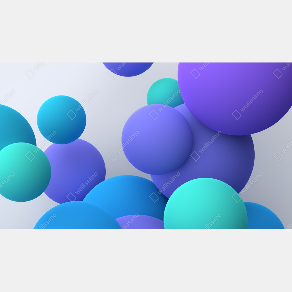 Leinwandbild bunte schwebende kugeln 3d abstrakt – Wallnifity® Leinwandbild bunte schwebende kugeln 3d abstrakt – Wallnifity®