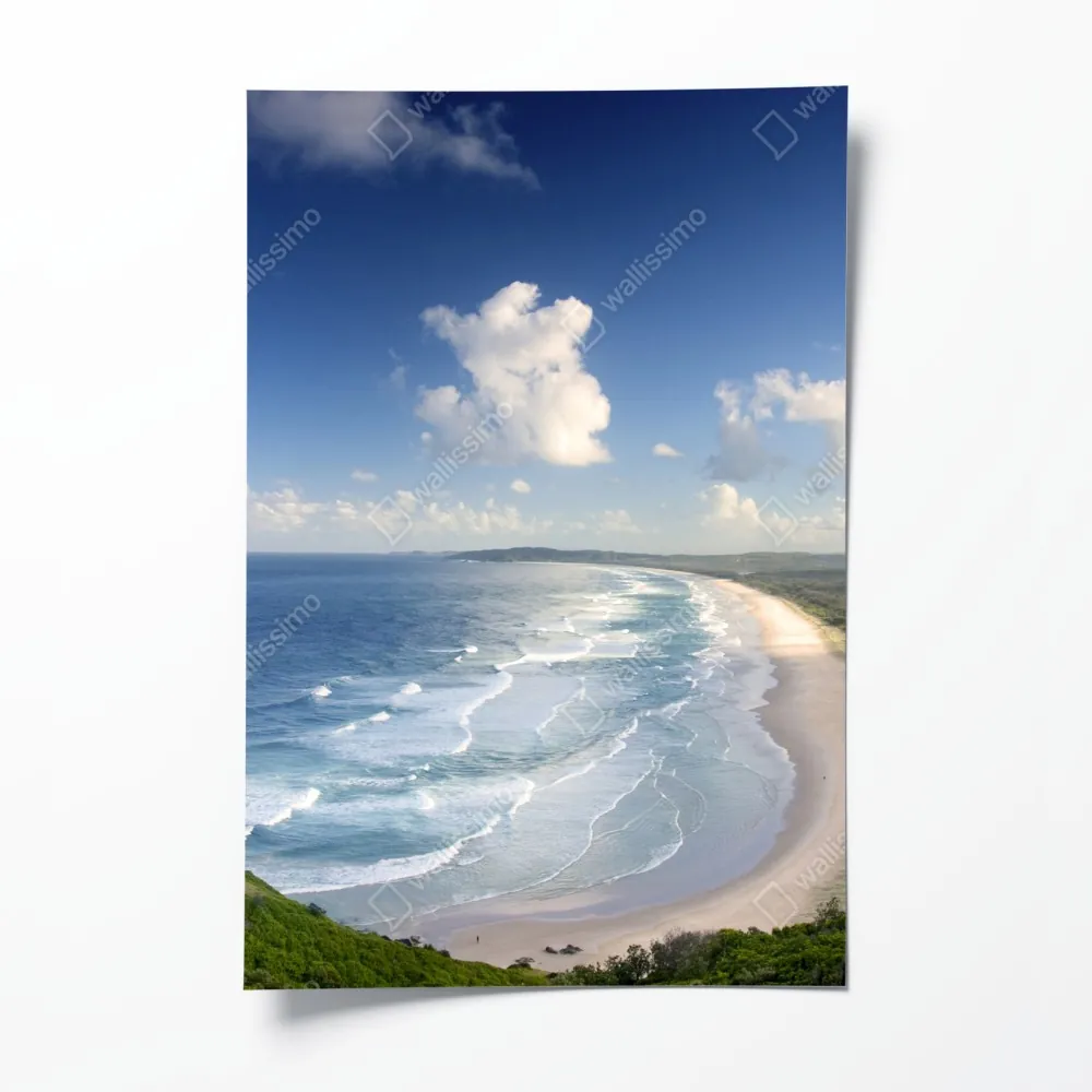Poster panorama der küste von Byron Bay – Wallnifity® Poster panorama der küste von Byron Bay – Wallnifity®