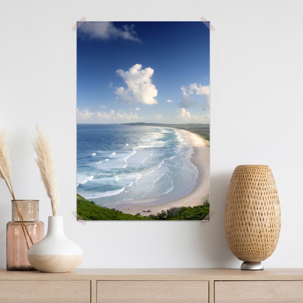 Poster panorama der küste von Byron Bay – Wallnifity® Poster panorama der küste von Byron Bay – Wallnifity®