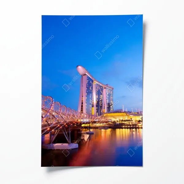 Poster pastelliges blättermuster für die wand – Wallnifity®