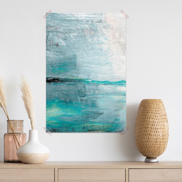 Poster ruhige türkise abstrakte meereslandschaft – Wallnifity® Poster ruhige türkise abstrakte meereslandschaft – Wallnifity®