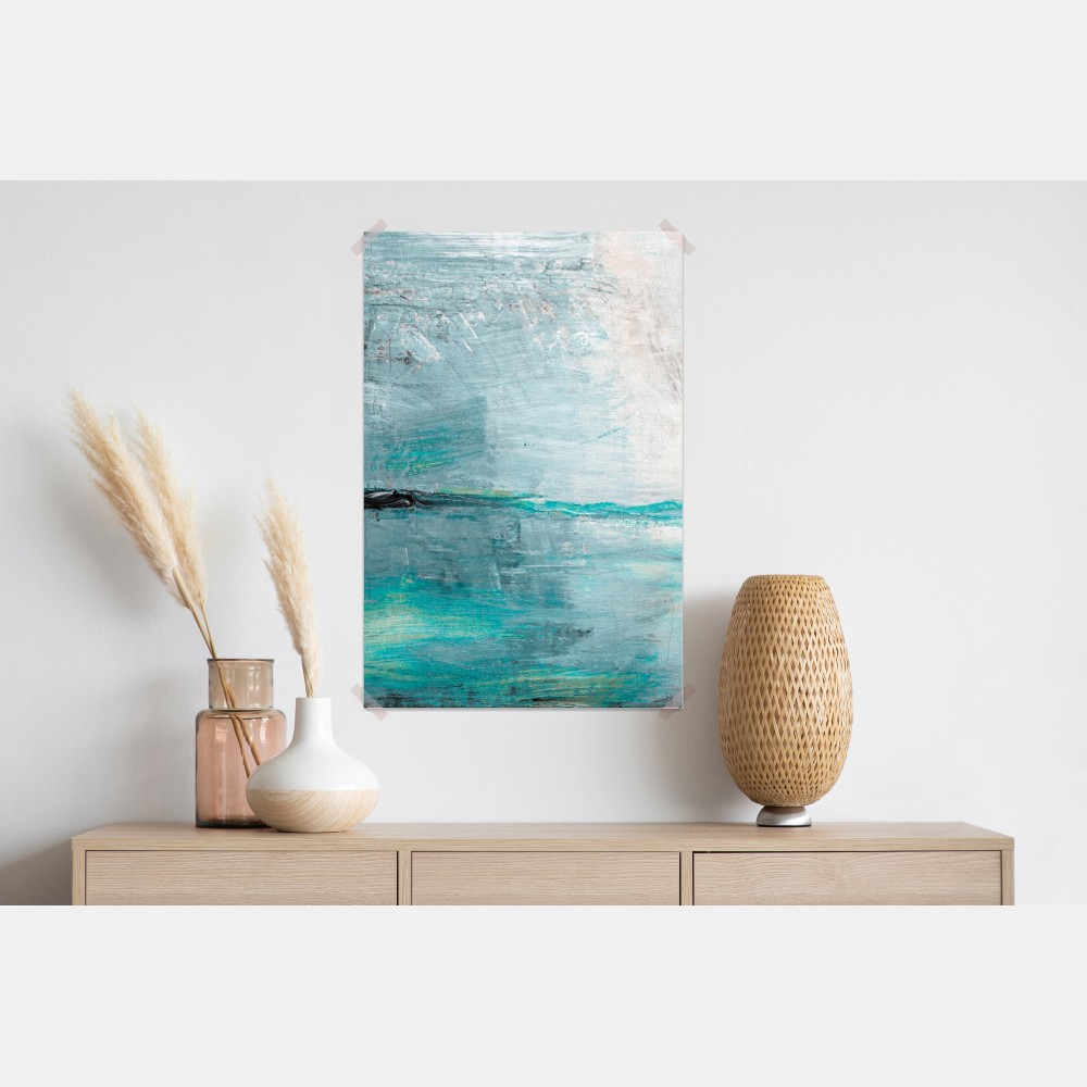 Poster ruhige türkise abstrakte meereslandschaft – Wallnifity® Poster ruhige türkise abstrakte meereslandschaft – Wallnifity®