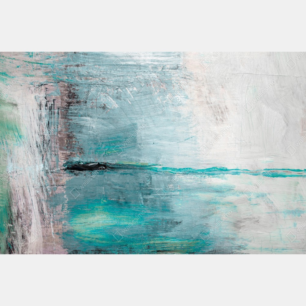 Poster ruhige türkise abstrakte meereslandschaft – Wallnifity® Poster ruhige türkise abstrakte meereslandschaft – Wallnifity®