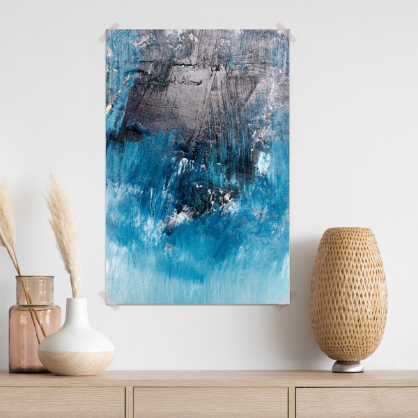 Poster tiefblaue abstrakte struktur – Wallnifity® Poster tiefblaue abstrakte struktur – Wallnifity®