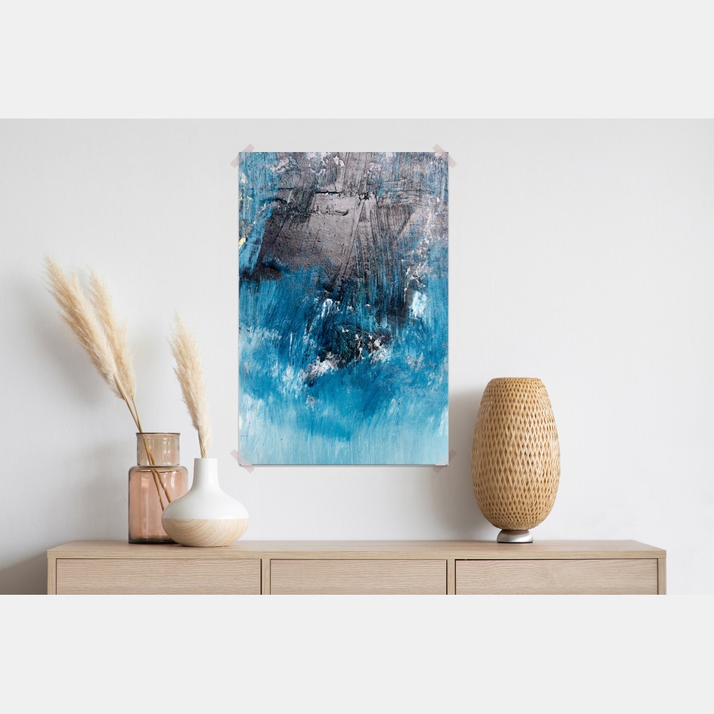 Poster tiefblaue abstrakte struktur – Wallnifity® Poster tiefblaue abstrakte struktur – Wallnifity®