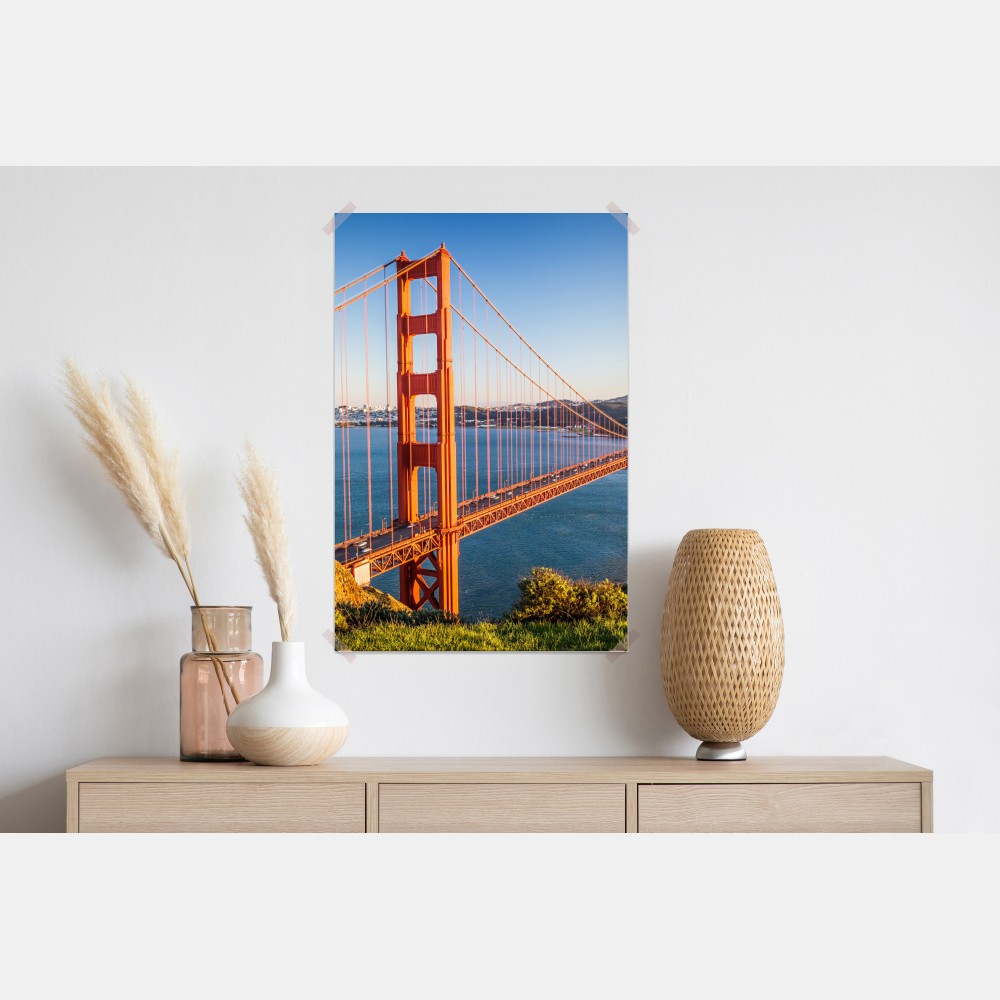 Poster panoramablick auf die Golden Gate Bridge – Wallnifity® Poster panoramablick auf die Golden Gate Bridge – Wallnifity®
