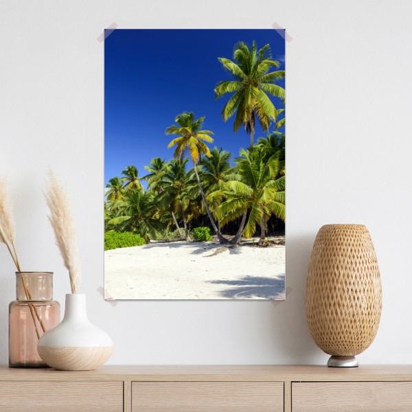 Poster ruhiger tropischer strand in Punta Cana – Wallnifity® Poster ruhiger tropischer strand in Punta Cana – Wallnifity®