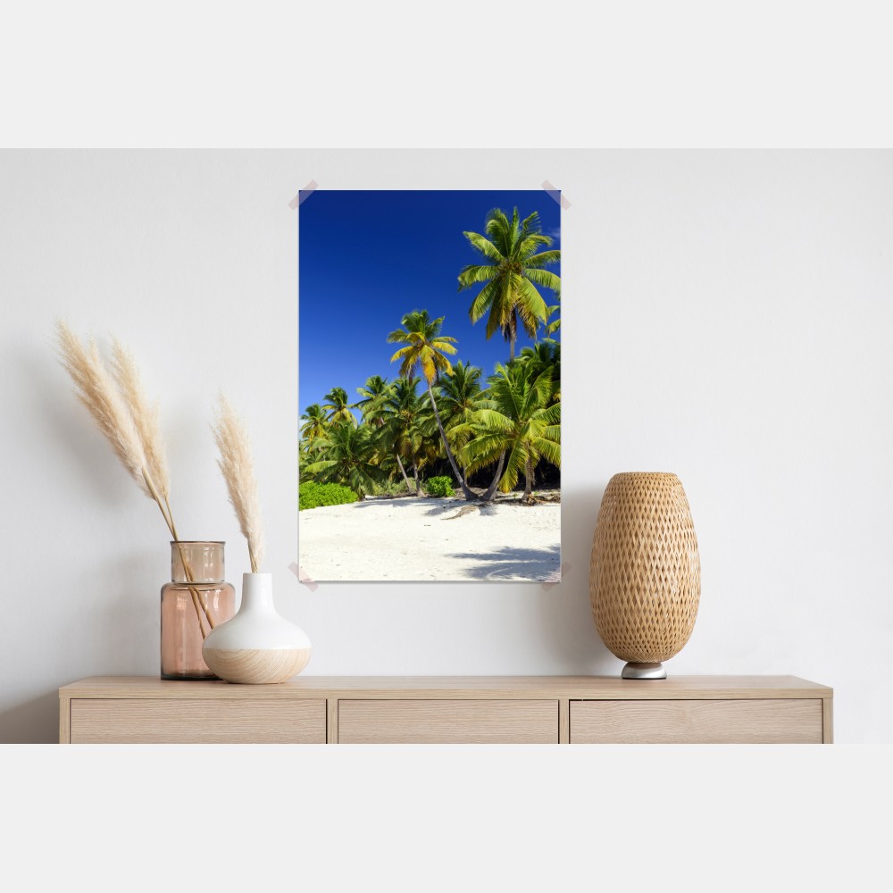 Poster ruhiger tropischer strand in Punta Cana – Wallnifity® Poster ruhiger tropischer strand in Punta Cana – Wallnifity®