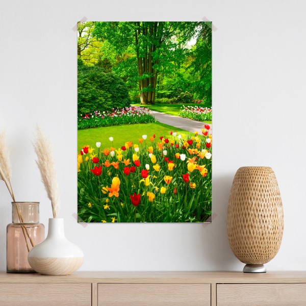 Poster lebendiger tulpengarten in Keukenhof – Wallnifity® Poster lebendiger tulpengarten in Keukenhof – Wallnifity®