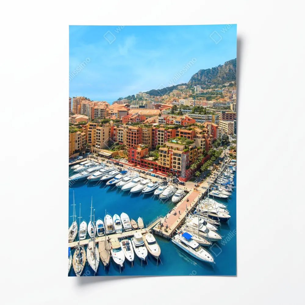 Poster sonnige marina und küstenstadt – Wallnifity® Poster sonnige marina und küstenstadt – Wallnifity®