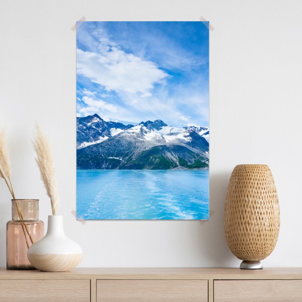Poster schneebedeckte gipfel in Glacier Bay, Alaska – Wallnifity® Poster schneebedeckte gipfel in Glacier Bay, Alaska – Wallnifity®