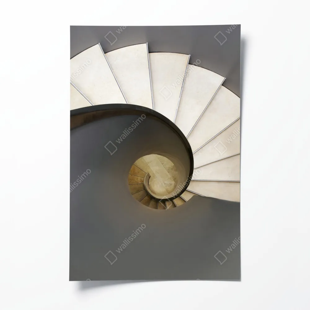 Poster spiraltreppe abstrakte komposition – Wallnifity® Poster spiraltreppe abstrakte komposition – Wallnifity®