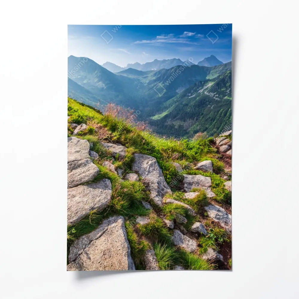 Poster sonnenaufgang über dem Tatra-wanderweg – Wallnifity® Poster sonnenaufgang über dem Tatra-wanderweg – Wallnifity®