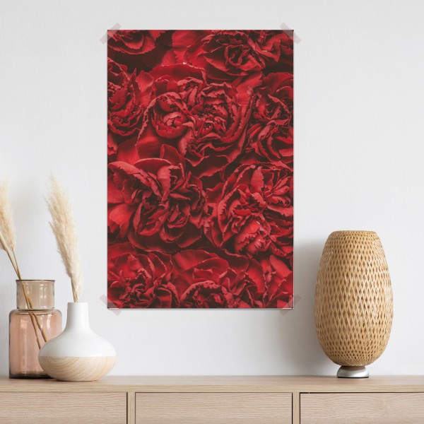 Poster vintage rote nelken blumenmuster – Wallnifity® Poster vintage rote nelken blumenmuster – Wallnifity®