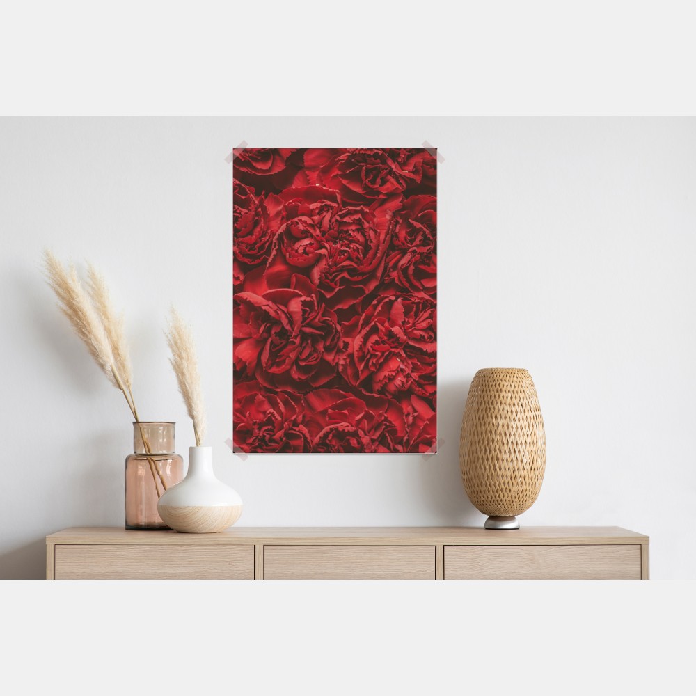 Poster vintage rote nelken blumenmuster – Wallnifity® Poster vintage rote nelken blumenmuster – Wallnifity®
