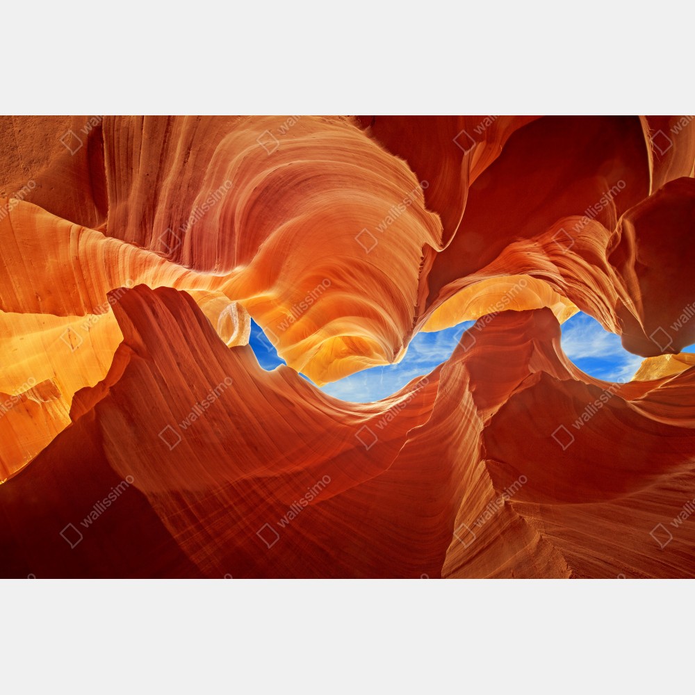 Poster Antelope Canyon geschwungene sandsteinformationen – Wallnifity® Poster Antelope Canyon geschwungene sandsteinformationen – Wallnifity®