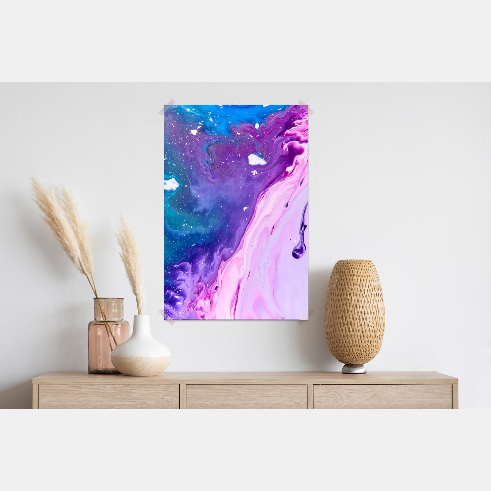 Poster lebendige blau-violette abstrakte acrylmalerei – Wallnifity® Poster lebendige blau-violette abstrakte acrylmalerei – Wallnifity®