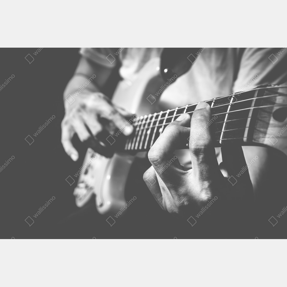 Poster monochrome gitarre nahaufnahme – Wallnifity® Poster monochrome gitarre nahaufnahme – Wallnifity®