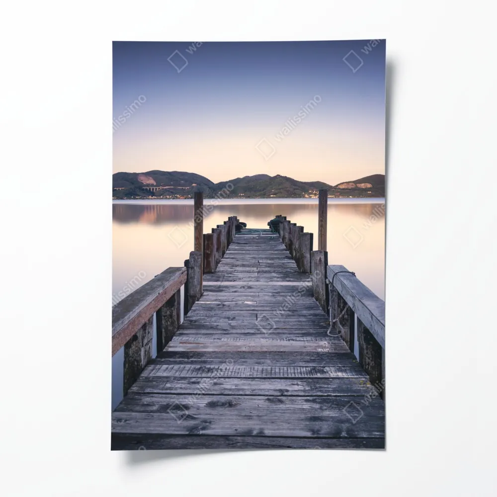 Poster hölzerner steg bei Versilia Massaciuccoli, Toskana – Wallnifity® Poster hölzerner steg bei Versilia Massaciuccoli, Toskana – Wallnifity®