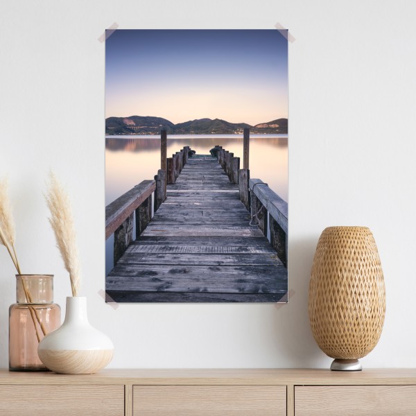 Poster hölzerner steg bei Versilia Massaciuccoli, Toskana – Wallnifity® Poster hölzerner steg bei Versilia Massaciuccoli, Toskana – Wallnifity®