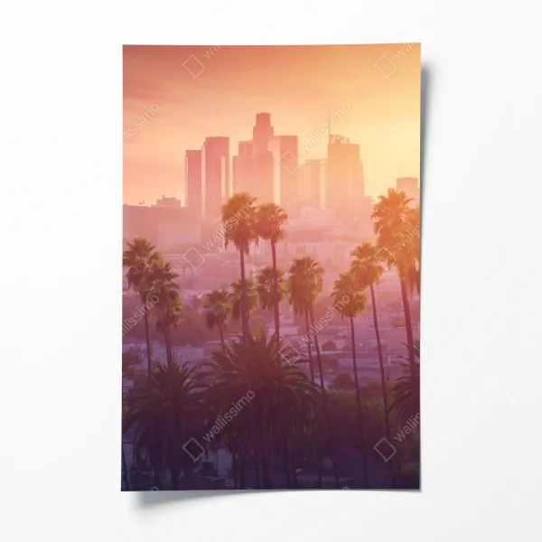 Poster Tokio skyline bei sonnenuntergang – Wallnifity®