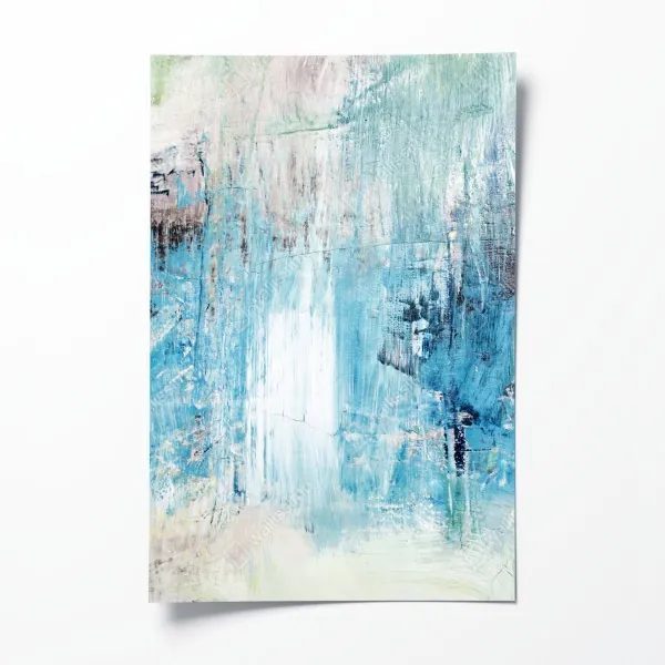 Poster lebendige violette abstrakte komposition – Wallnifity®