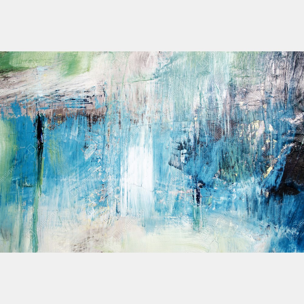 Poster türkis abstrakte ölstruktur – Wallnifity® Poster türkis abstrakte ölstruktur – Wallnifity®