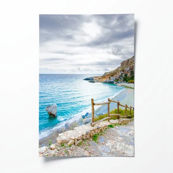 Poster mangrovensteg durch üppigen grünen dschungel – Wallnifity®