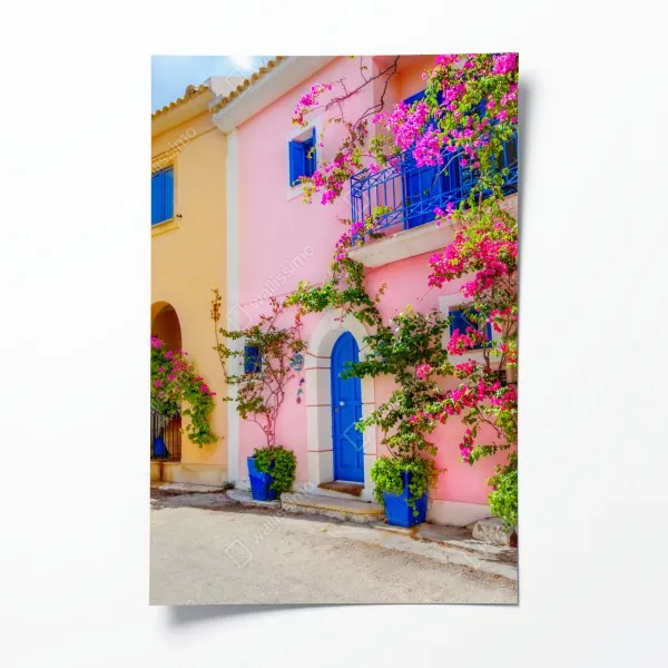 Poster nahaufnahme sonnenblumen- und dahlienstrauß – Wallnifity®