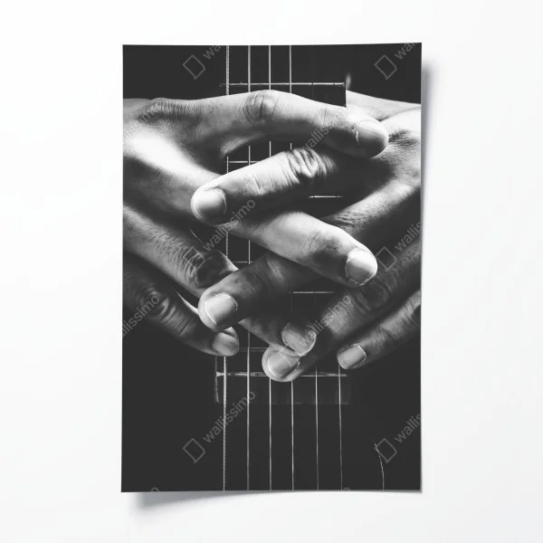 Poster monochrome brücke mit geometrischen linien – Wallnifity®