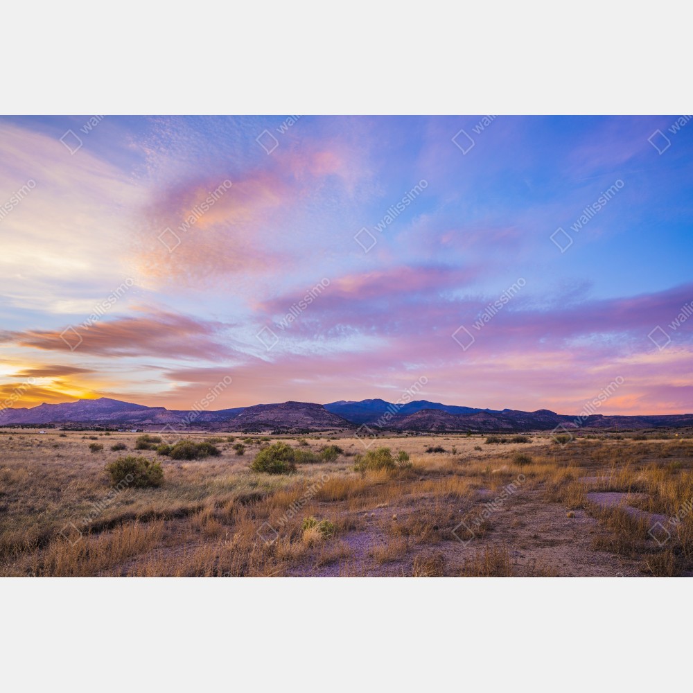 Poster pastellsonnenuntergang über wüstenbergen – Wallnifity® Poster pastellsonnenuntergang über wüstenbergen – Wallnifity®