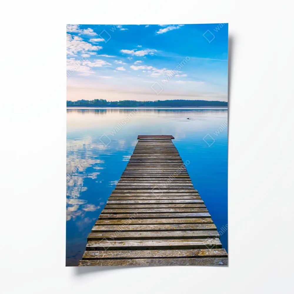 Poster ruhiger steg am See Selment Wielki, Masuren – Wallnifity® Poster ruhiger steg am See Selment Wielki, Masuren – Wallnifity®