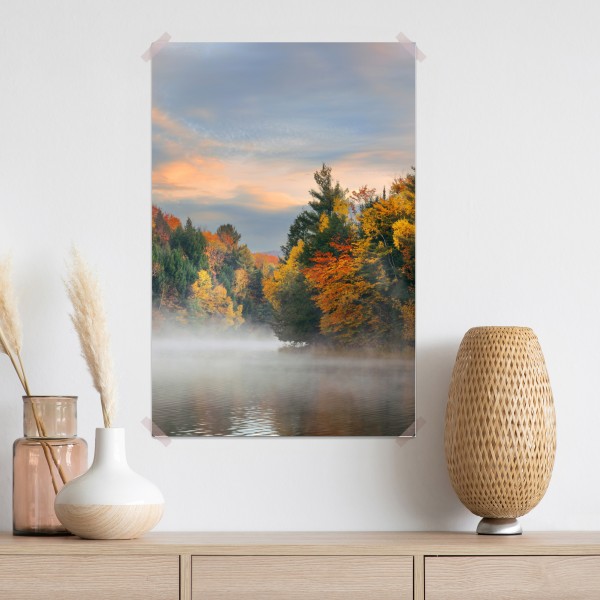 Poster nebliger herbstmorgen in Stowe – Wallnifity® Poster nebliger herbstmorgen in Stowe – Wallnifity®