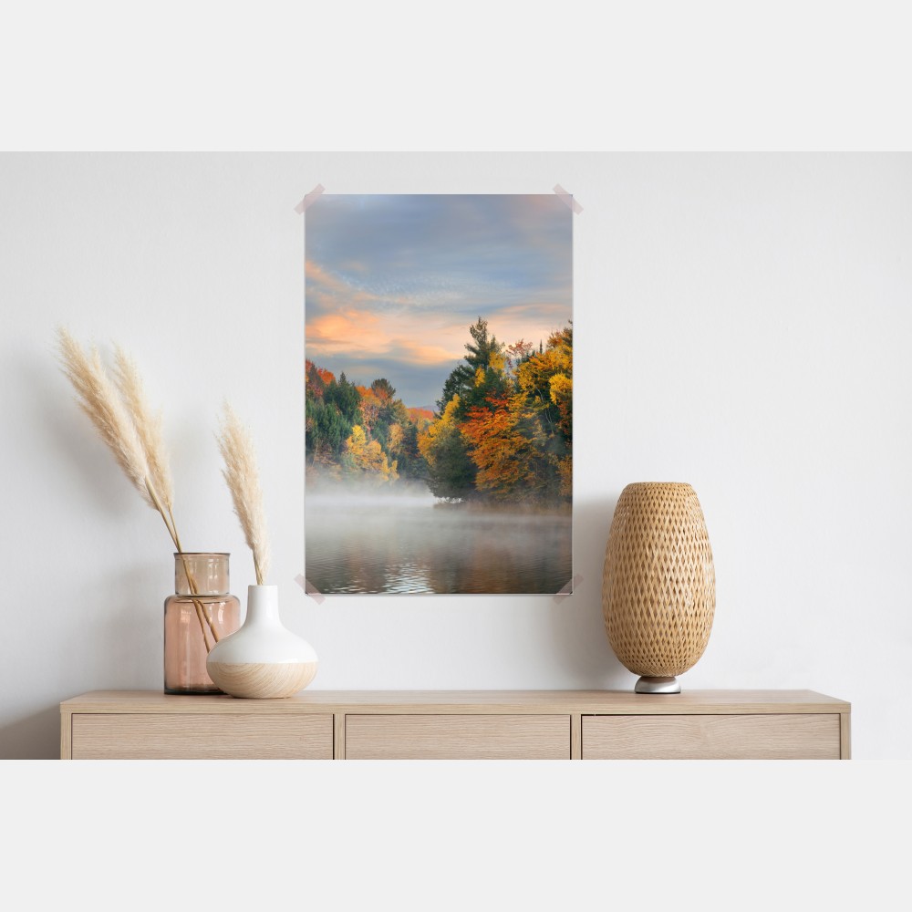 Poster nebliger herbstmorgen in Stowe – Wallnifity® Poster nebliger herbstmorgen in Stowe – Wallnifity®