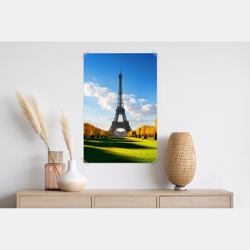 Poster frühling am Champs de Mars, Eiffelturm, Paris – Wallnifity® Poster frühling am Champs de Mars, Eiffelturm, Paris – Wallnifity®