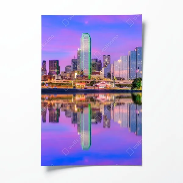 Poster monochrome brücke mit geometrischen linien – Wallnifity®